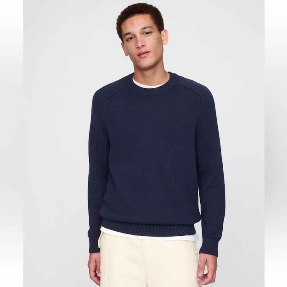 NWOT | GAP | Raglan Crewneck Sweater | Navy Blue | Size XXL T